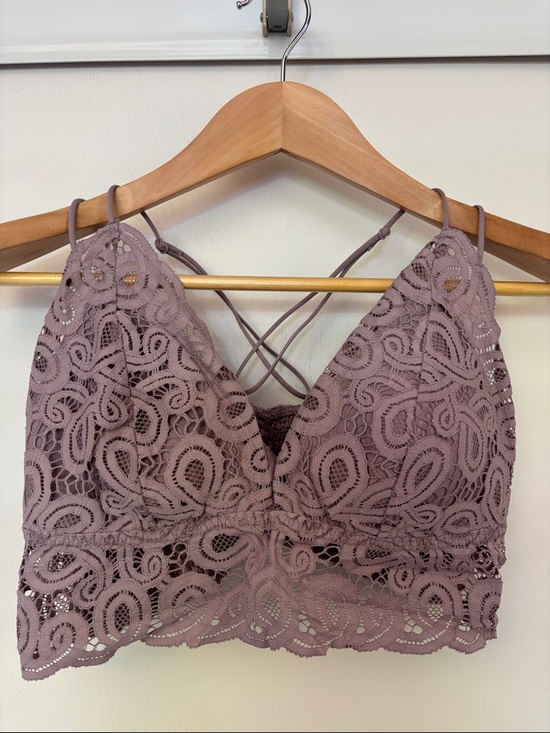 Victoria's Secret Tops - Pink Victorias Secret Purple Lace Top Size Unknown Festival Rodeo Fairy Lavender